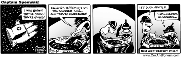 Sample Captain Speewak! cartoon